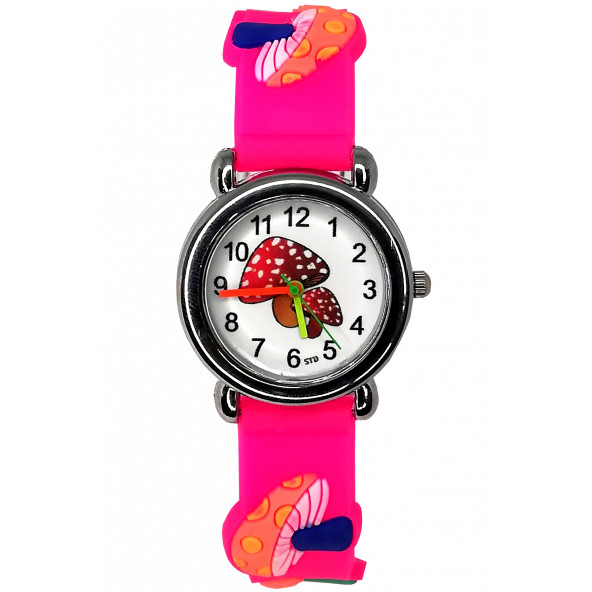 Çocuk Kol Saati Mantar Desenli 12036