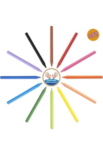 Bic 12 Renk Silinebilir Mum Pastel Boya - 2