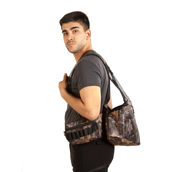 Hunthink VestPack Orman Kamuflaj Çantalı Avcı Yeleği - 4