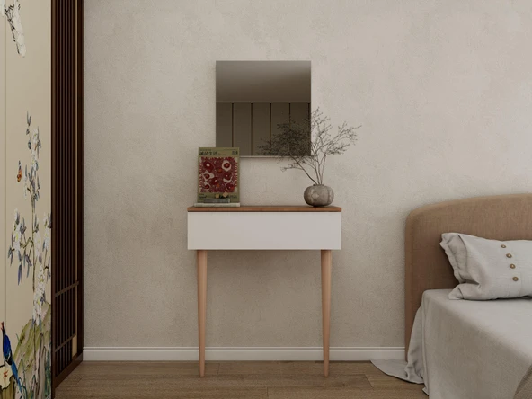 Side Dresuar M.Kiraz-Beyaz Renk - 1