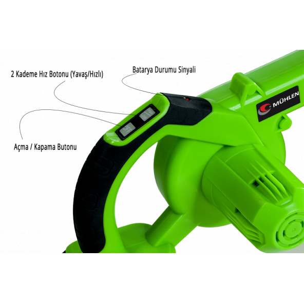 MÜHLEN RC1010 Bataryalı & Mobil Portatif Hava Üfleme Kompresörü - 4