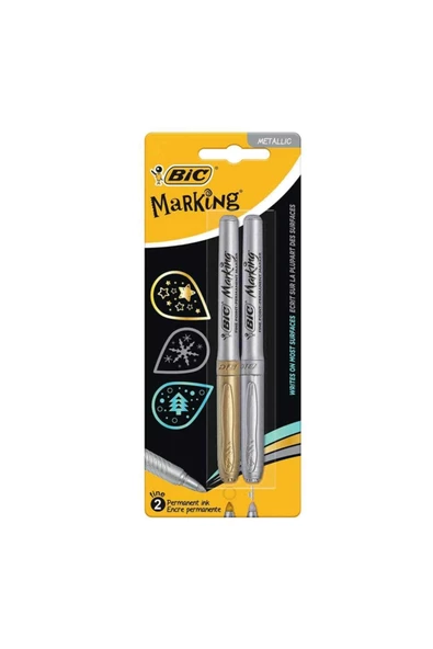 Bic Markıng Kalem Altın-Gümüş 2 Li
