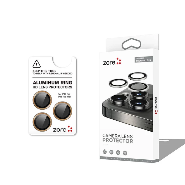 iPhone 16 Pro CL-12 Premium Safir Parmak İzi Bırakmayan Anti-Reflective Kamera Lens Koruyucu - Resim 2