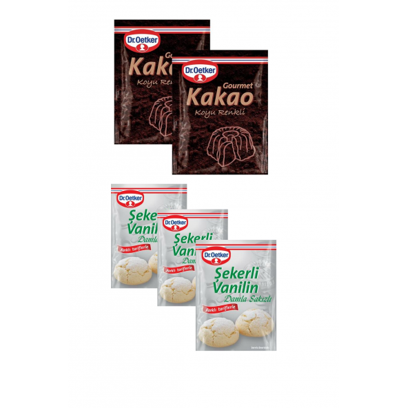 Dr. Oetker Gurme Set (damla Sakızlı Vanilya  Koyu Renkli Kakao)