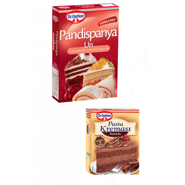 Dr Oetker Pandispanya Unu + Pasta Kreması (kakaolu)