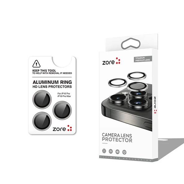 iPhone 16 Pro CL-12 Premium Safir Parmak İzi Bırakmayan Anti-Reflective Kamera Lens Koruyucu - Resim 4