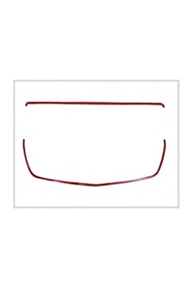 Ford Transit Krom Ön Panjur Çerçevesi 2 Parça 2013-2019 Arası Paslanmaz Çelik - Resim 3