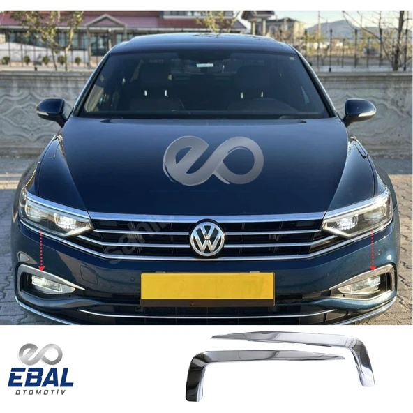 Vw Passat B8.5 Krom Sis Farı Çerçevesi 2 Prç. 2019 Üzeri P.Çelik - 3