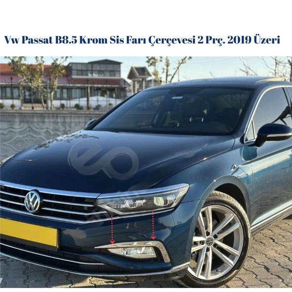 Vw Passat B8.5 Krom Sis Farı Çerçevesi 2 Prç. 2019 Üzeri P.Çelik - 5