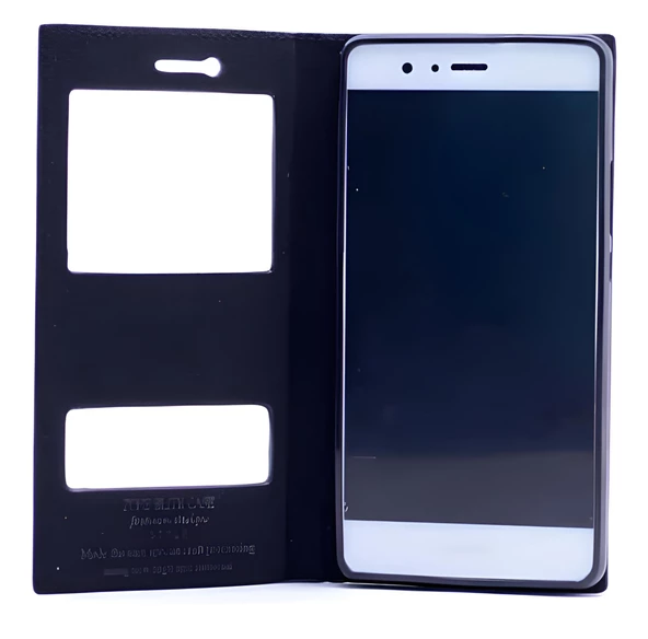 Huawei P9 Lite Kılıf Pencereli Elite Kapaklı Kılıf - 8