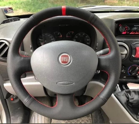 Fiat Doblo 2005-2010 Araca Özel DİKMELİ Direksiyon Kılıfı ürün görseli