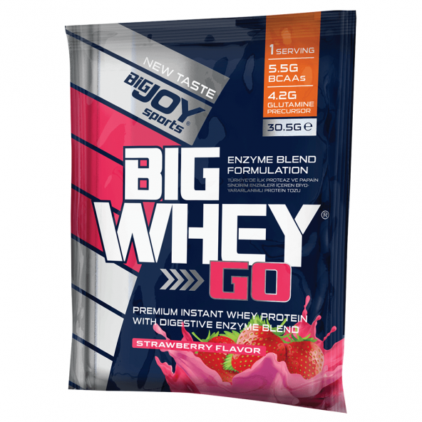 Bigjoy Sports BigwheyGo Whey Protein Tozu 2070 Gr 68 Saşe (Paket) Çilek - 3