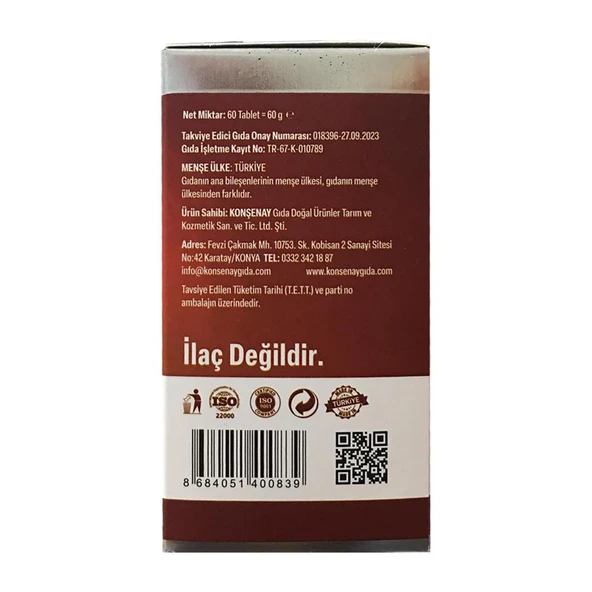 Alftamin Ginseng İçeren Takviye Edici Gıda 1000 mg 60 Tablet - 6