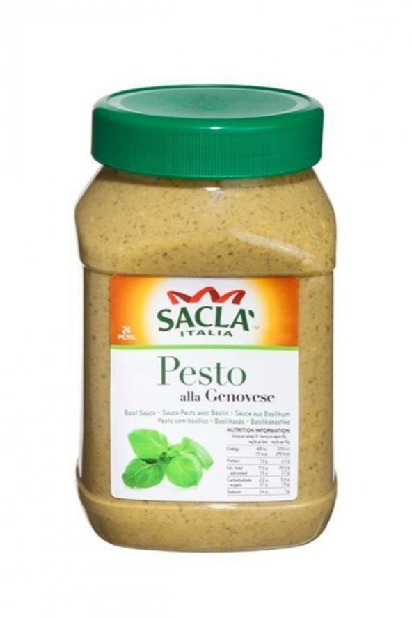 Pesto Fesleğenli Makarna Sosu 950gr