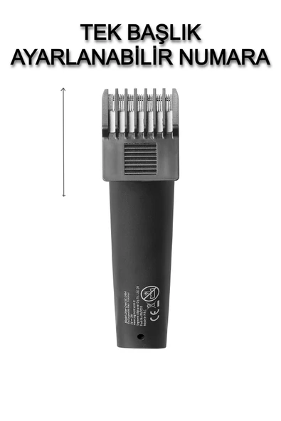 Şarjlı Saç Sakal Tıraş Makinesi – Keskin Bıçaklı, LED Göstergeli, Ayarlanabilir Taraklı Traş Makinası - Resim 3