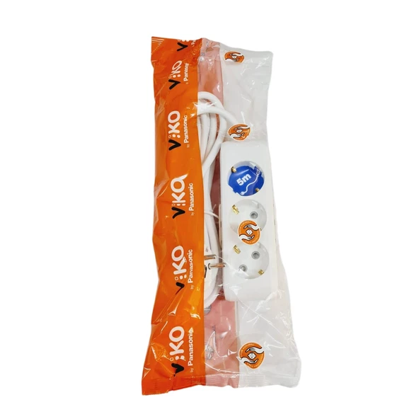 Viko Üçlü Topraklı 5 Metre 3lü Priz - 6