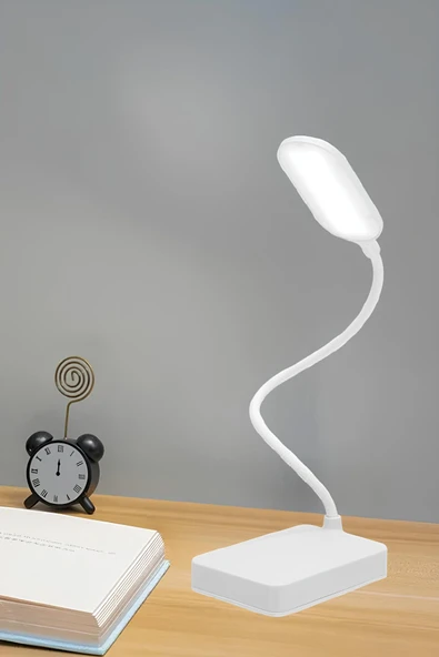 Şarjlı Dokunmatik Masa Lambası – Kitap Okuma, Ders Çalışma, 3 Modlu Ayarlanabilir Beyaz Işık