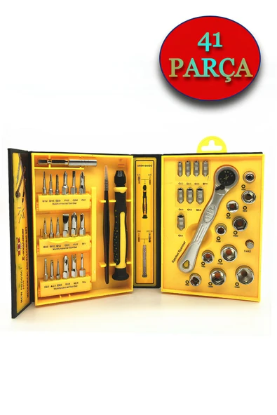 Tornavida Seti – 38 in 3 Mekanik ve Elektronik Tamir İçin Paslanmaz Çelik Tornavida Takımı