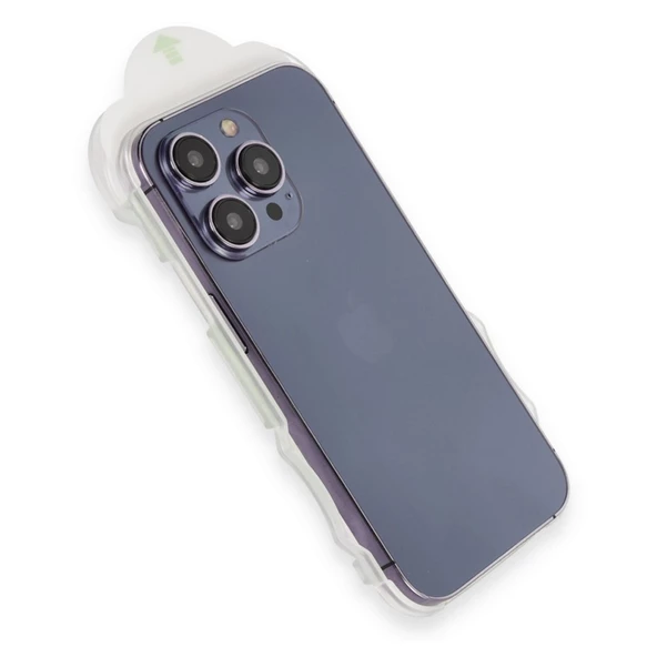 iPhone 13 Pro Max Kolay Uygulama Aparatlı 5D Magic Box Hayalet Privacy Cam Ekran Koruyucu - 3
