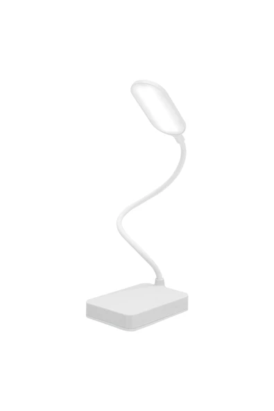 Şarjlı Dokunmatik Masa Lambası – Kitap Okuma, Ders Çalışma, 3 Modlu Ayarlanabilir Beyaz Işık - 4