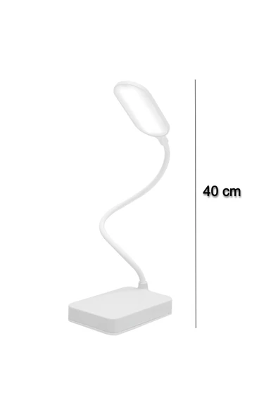 Şarjlı Dokunmatik Masa Lambası – Kitap Okuma, Ders Çalışma, 3 Modlu Ayarlanabilir Beyaz Işık - 2