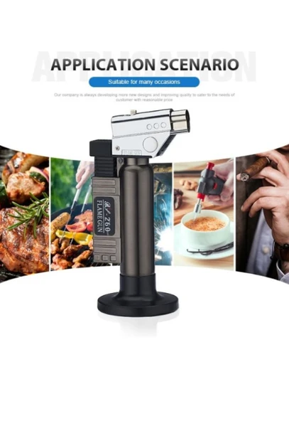 Metal Kasa Torch Pürmüz Çakmak 1300 Derece Isı Tabancası  Aşcı Pürmüzü Tıbbi Diş Pürmüzü  BS-261 - 5
