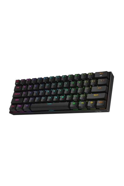 REDRAGON K530-RGB-PRO RGB BROWN SWITCH KABLOSUZ MEKANİK Q GAMİNG KLAVYE SİYAH - 4