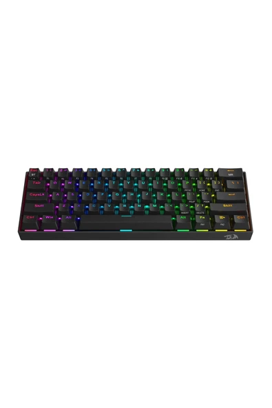 REDRAGON K530-RGB-PRO RGB BROWN SWITCH KABLOSUZ MEKANİK Q GAMİNG KLAVYE SİYAH - 2