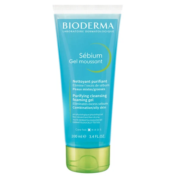 Bioderma Sebium Düzensiz Ciltlere Özel Arındırıcı Günlük Temizleme Jeli 100 ml ürün görseli