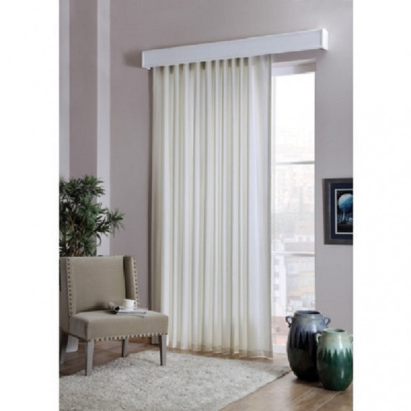 TAÇ SATEN GÜNEŞLİK PERDE -  EN:  300 cm