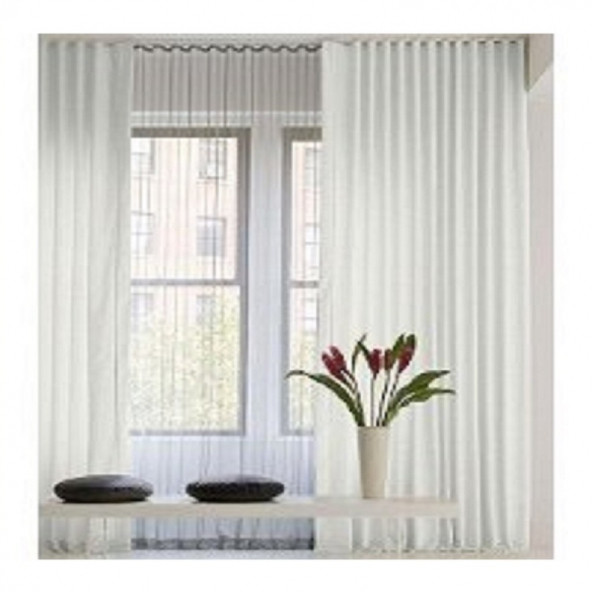 TAÇ SATEN GÜNEŞLİK PERDE -  EN:  300 cm - 2