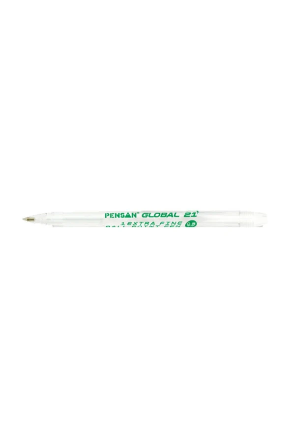 Pensan Yeşil Tükenmez Kalem Global 0.5 MM Yeşil 12 li (1 Paket 12 Adet)