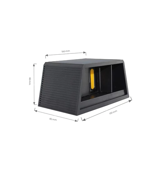 Çift Yönlü Ayarlanabilir Solar Aplik 3200K Sarı Işık - 4