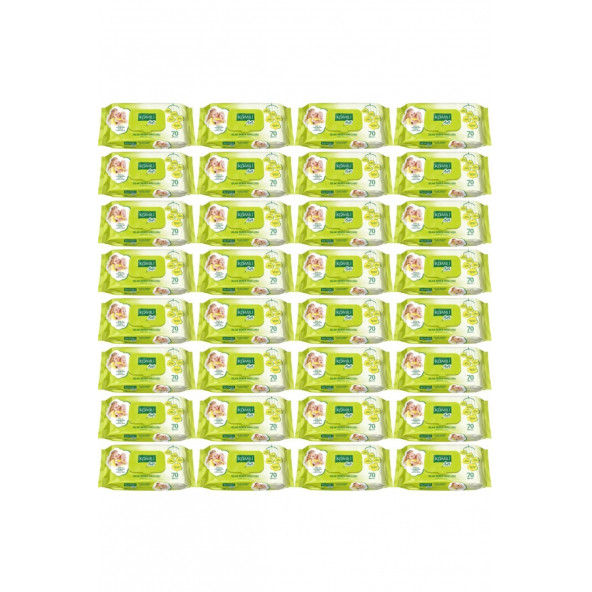 KOMİLİ ISLAK BEBEK HAVLUSU MENDİL 70 'Lİ 32 PAKET 2240 YAPRAK KAPAKLI
