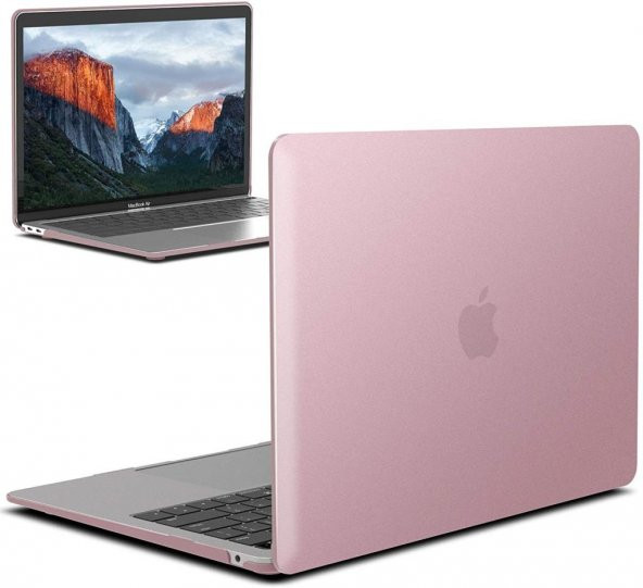 Codegen Apple 13" Macbook Air 2020 (M1) A2337 Rose Gold Kılıf Koruyucu Kapak CMATM-133RG