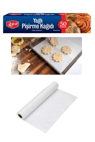 Yağlı Pişirme Kağıdı / Tepsi Altı Kağıdı / 50 Metre