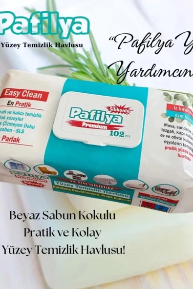 Yüzey Temizlik Havlusu, Beyaz Sabun Kokulu, Silikonlu - 4