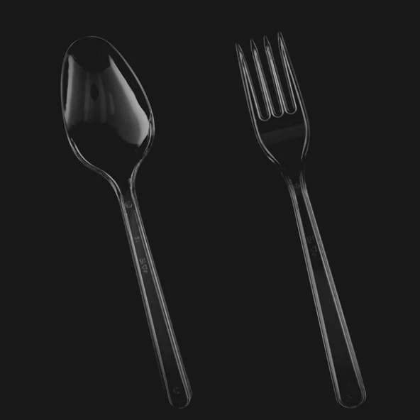 Lüx Çatal - Lüx Kaşık 100 Adet ürün görseli