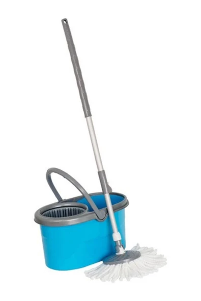 Döner Başlıklı Mikrofiber Uçlu Kovalı Paspas Yer Silme Seti ürün görseli