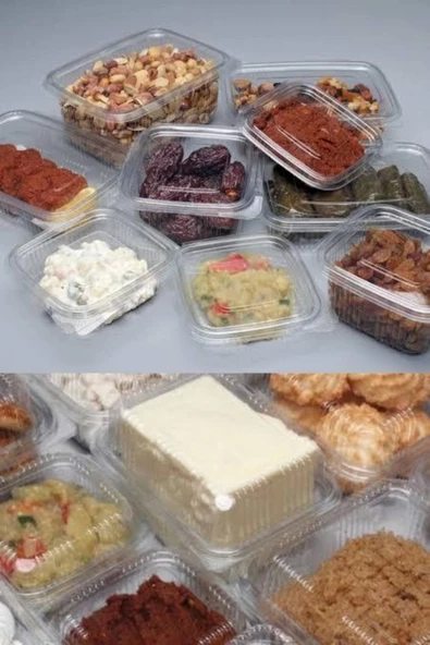 Plastik Sızdırmaz Kapaklı Kap 150 gr Cc 50 Adet - 2