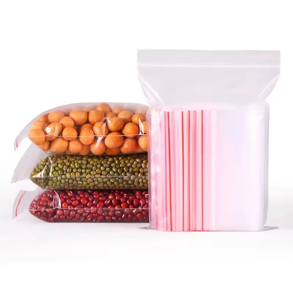 Kilitli Torba Kına Çerez Poşeti 10x12cm 100 Adet 1 Paket