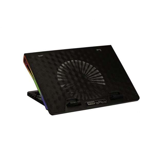 INCA ARRAX II INC-609TGS 13-17" Siyah 2X RGB Fanlı Notebook Soğutucu