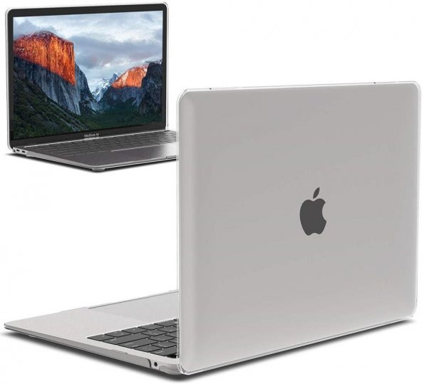 Codegen Apple 13" Macbook Air 2020 (M1) A2337 Beyaz Kılıf Koruyucu Kapak CMATM-133W
