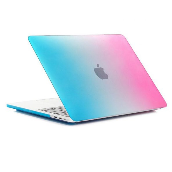 Codegen Apple 13" Macbook Pro 2020 (M1) A2338 Gökkuşağı Kılıf Koruyucu Kapak CMPTM-133RW