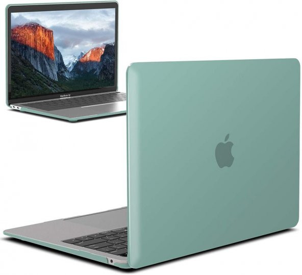 Codegen Apple 13" Macbook Air 2020 (M1) A2337 Su Yeşili Kılıf Koruyucu Kapak CMATM-133GR