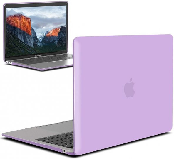 Codegen Apple 13" Macbook Pro 2020 (M1) A2338 Mor Kılıf Koruyucu Kapak CMPTM-133PU
