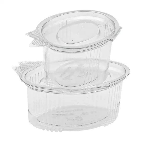 Plastik Sızdırmaz Kapaklı Sos Reçel Bulyon Kabı 80cc 100 Adet (80cc=80Ml)