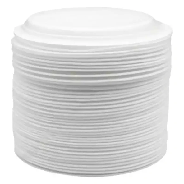 Köpük Tabak Yuvarlak Küçük Boy 50 Adet Çap:17cm - 2