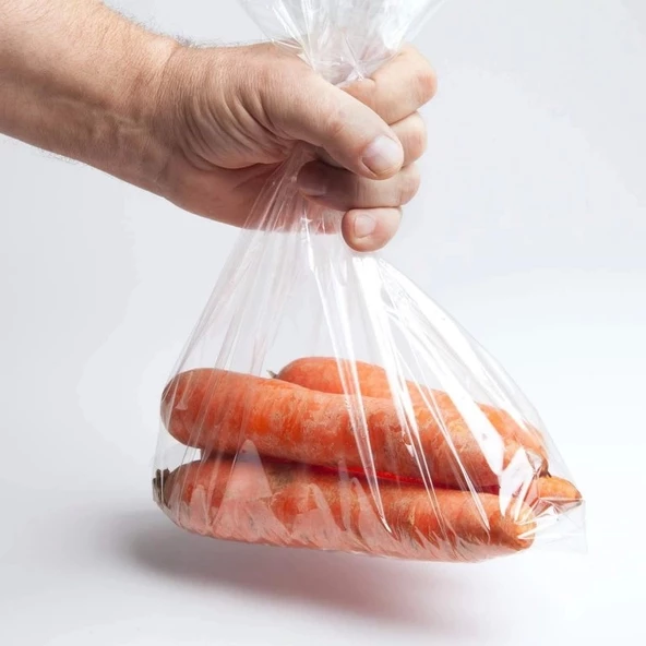 Naylon Torba 20x30cm Birlik Şeffaf Şeker Bakliyat Bakkaliye Torbası/Dolap Poşeti Kalın 1kg - 4