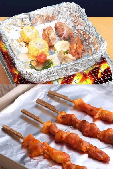 Premium Yemek için Alüminyum Folyo - 45 cm x 13 Mikron (800 gr) - 2